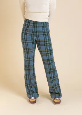 1970s Plaid Pattern Wool Trouser Pants Size Women's 25 Men's 28