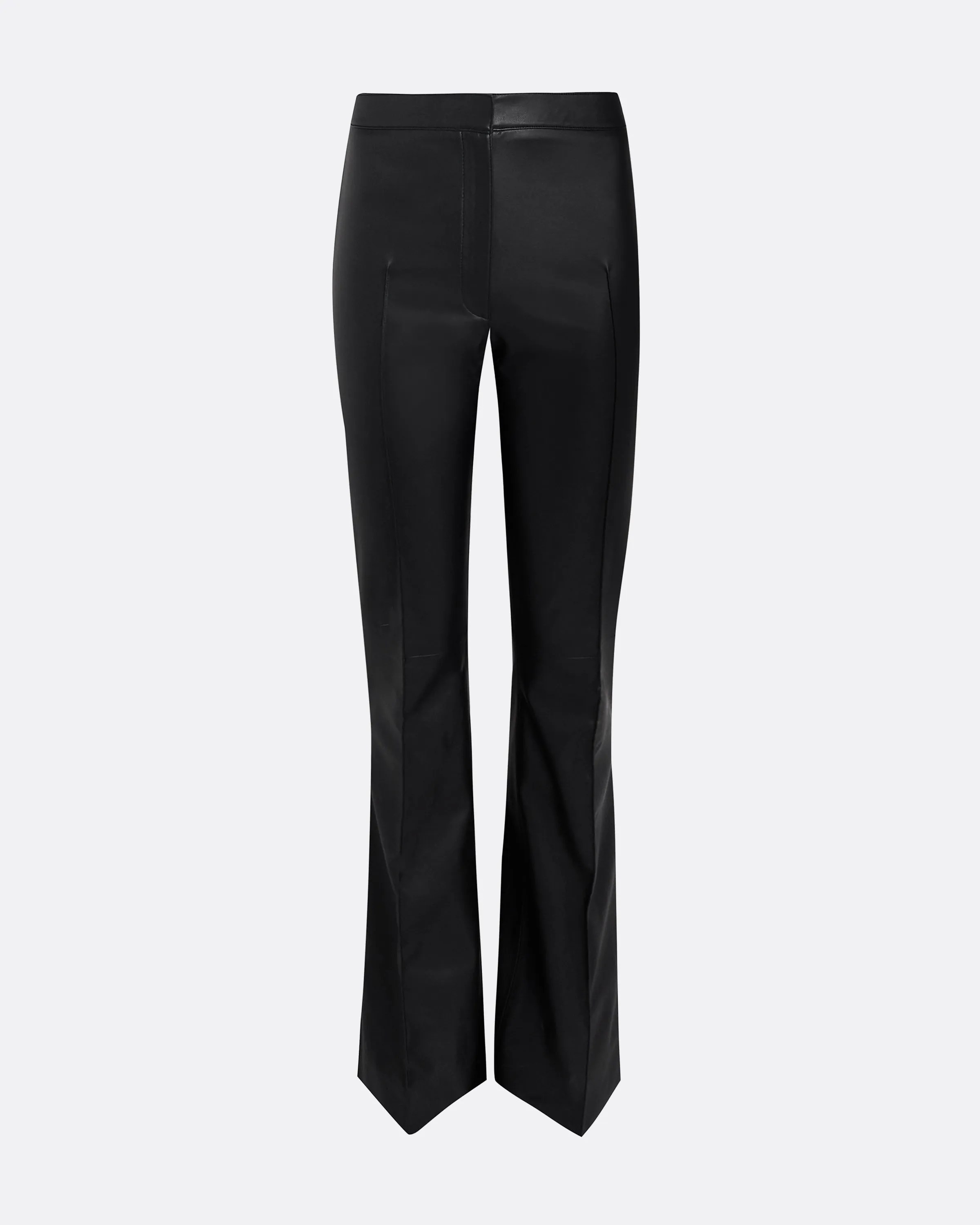 Alexa Black Vegan Leather Trousers