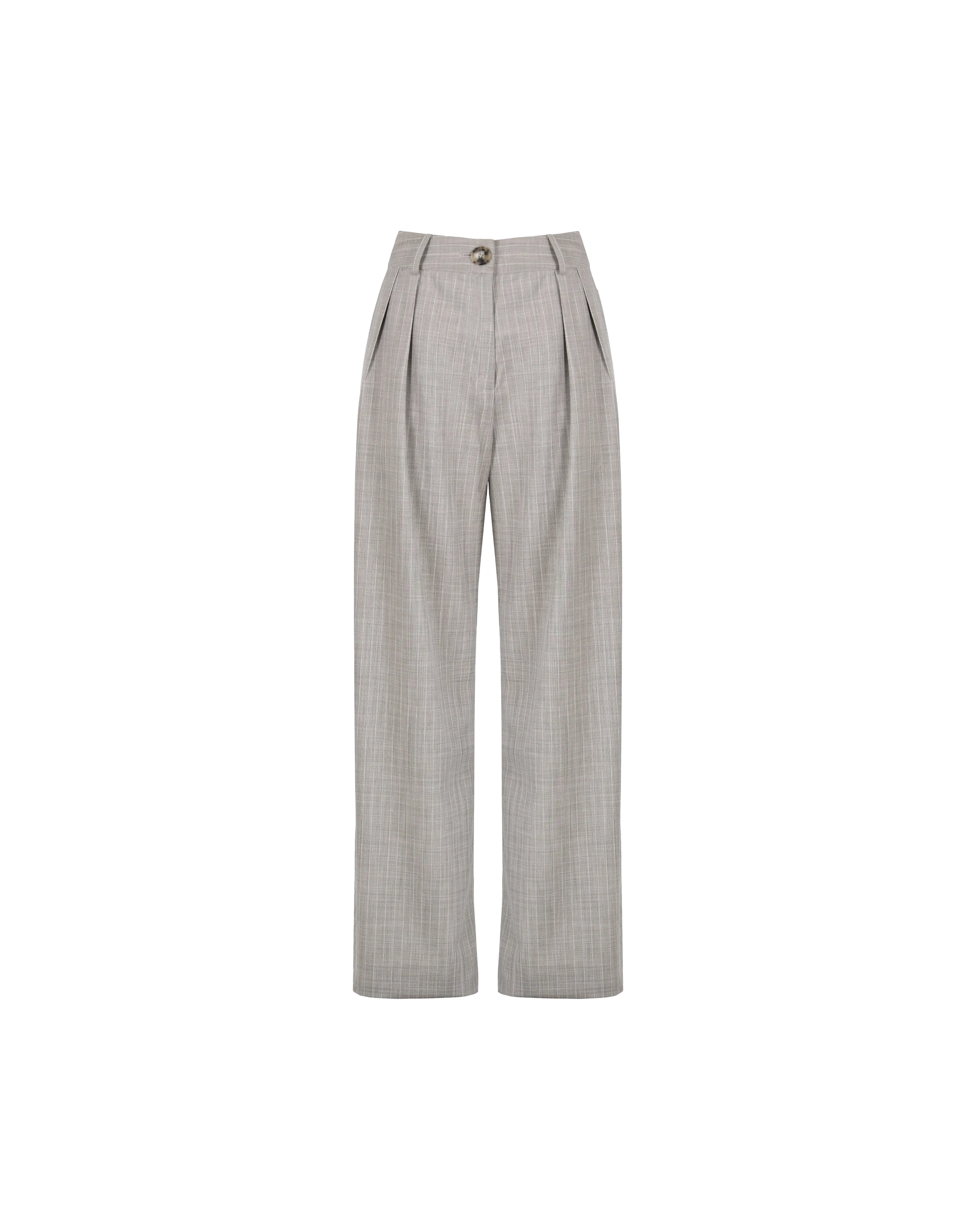 AUGUST TROUSER CAMEL STRIPE