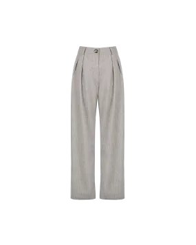 AUGUST TROUSER CAMEL STRIPE