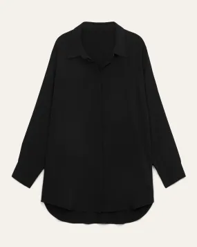 Ausha Tailored Georgette Blouse | Black