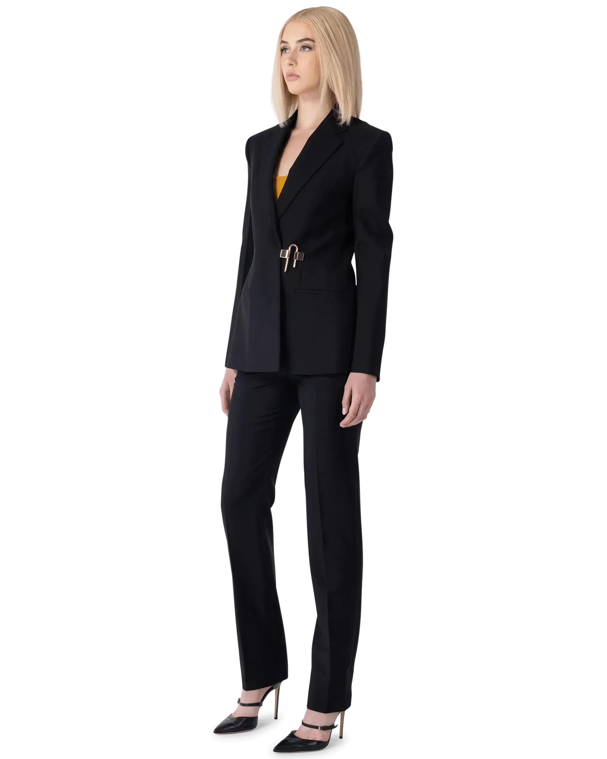 Back Slit U-Lock Blazer