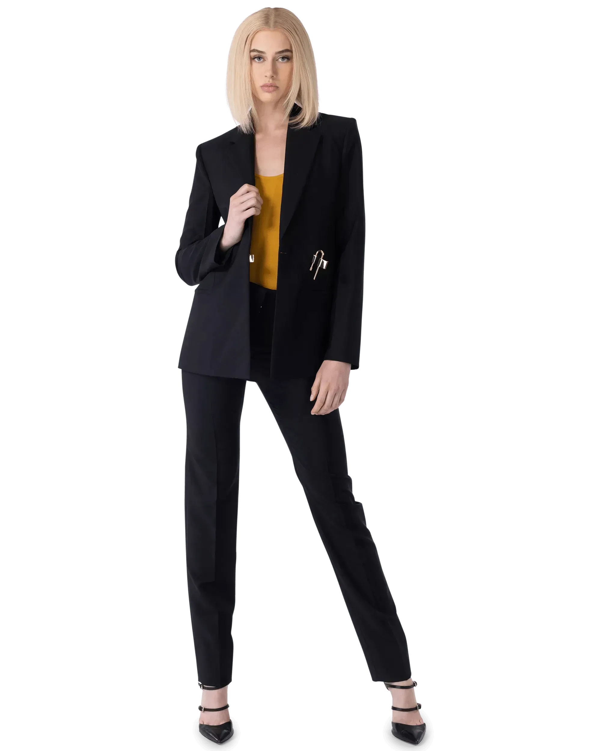 Back Slit U-Lock Blazer