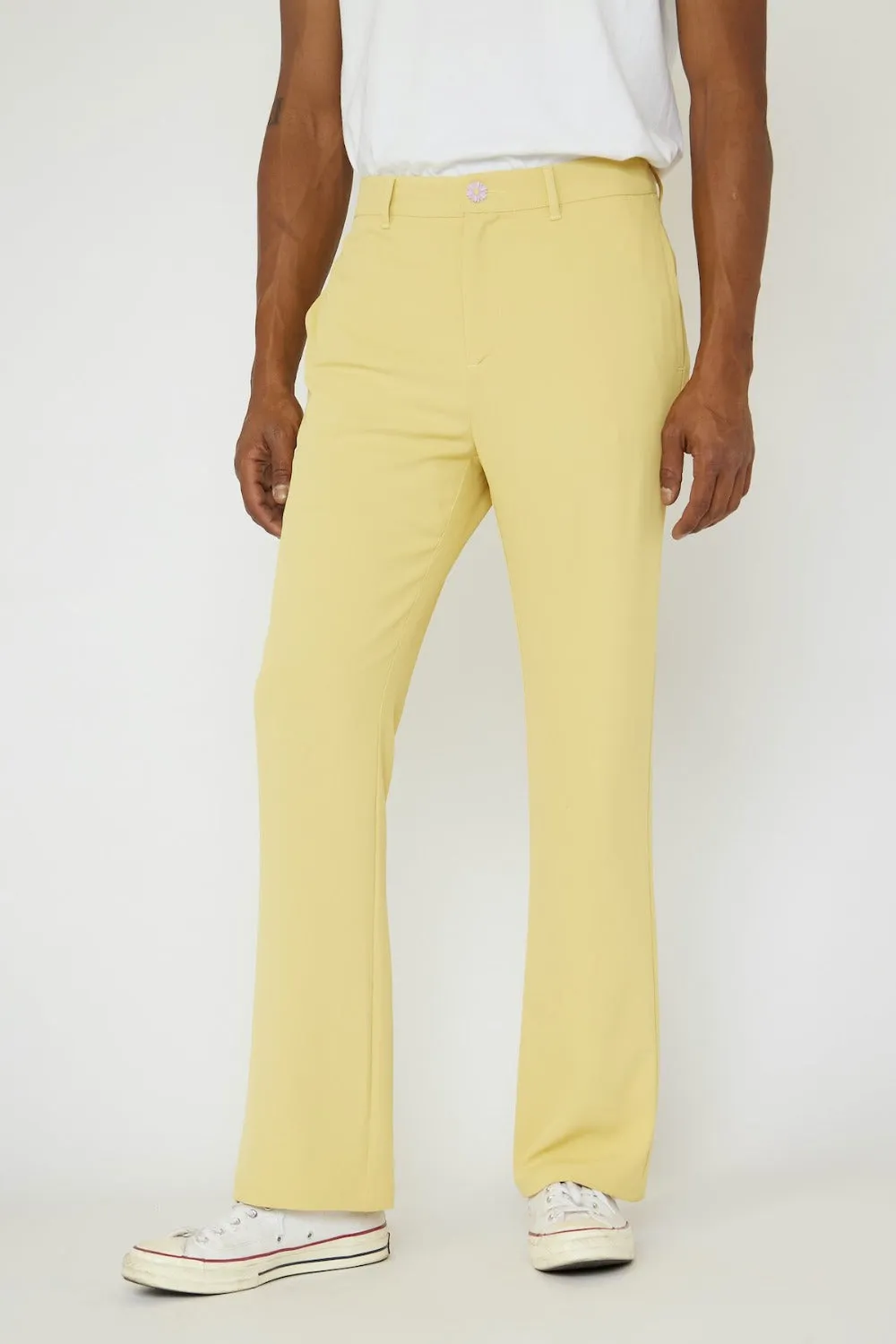 Banana Cream Flared Trousers