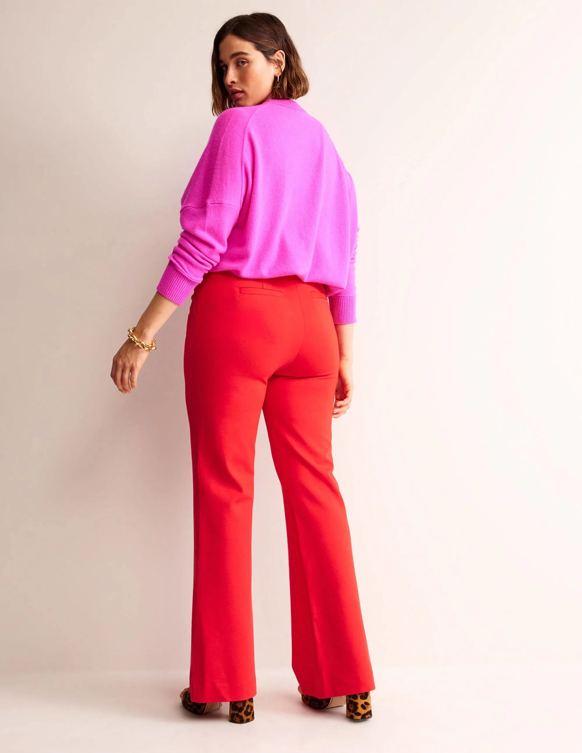 Brompton Ponte Trousers-Hot Pepper