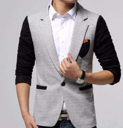 Casual Summer Slim Fit One Button Men's Blazer