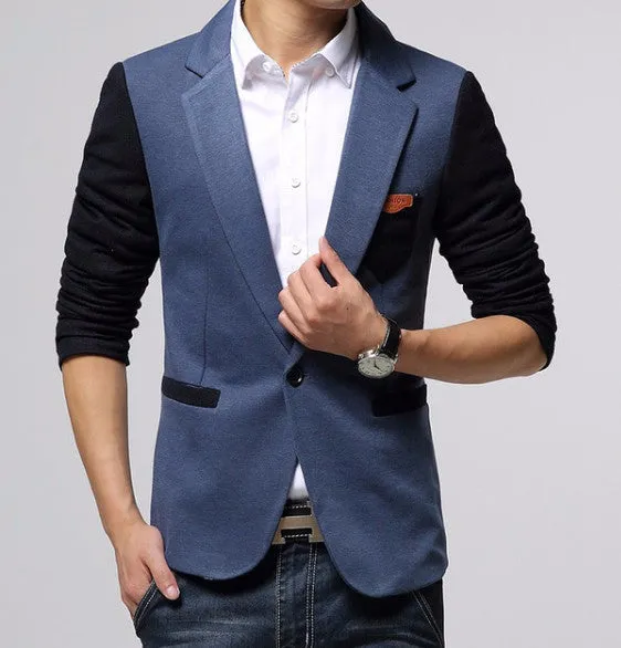 Casual Summer Slim Fit One Button Men's Blazer