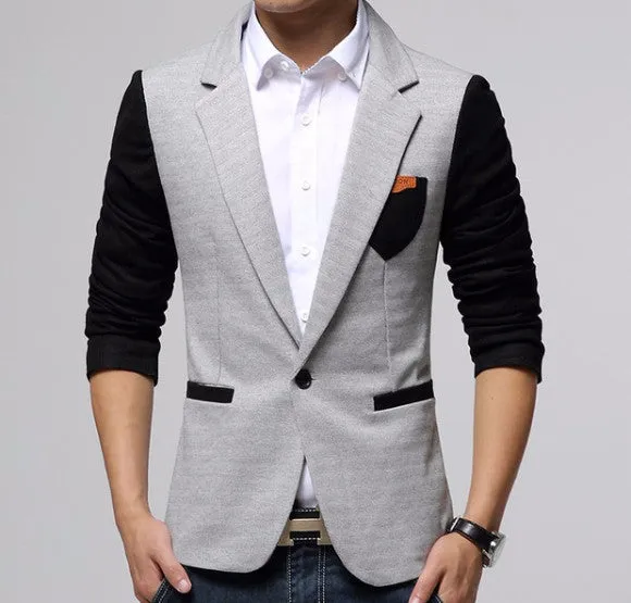 Casual Summer Slim Fit One Button Men's Blazer