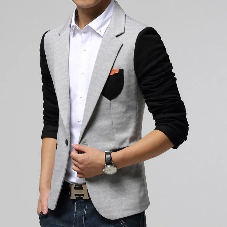 Casual Summer Slim Fit One Button Men's Blazer