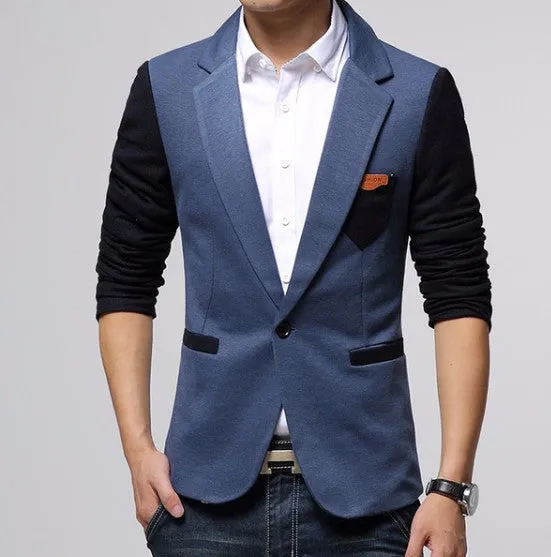 Casual Summer Slim Fit One Button Men's Blazer