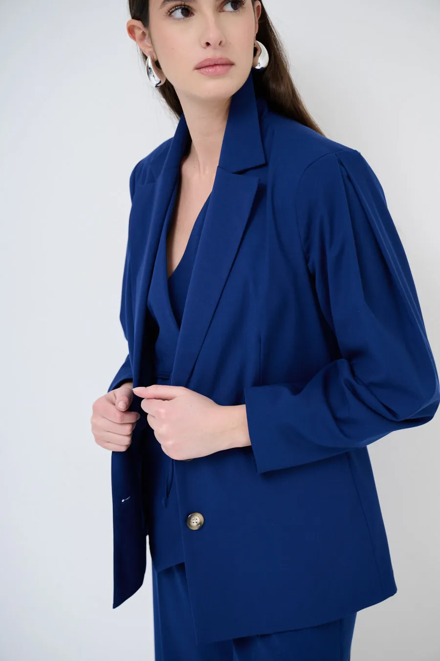 Classic tailored single-breasted blazer wholesale