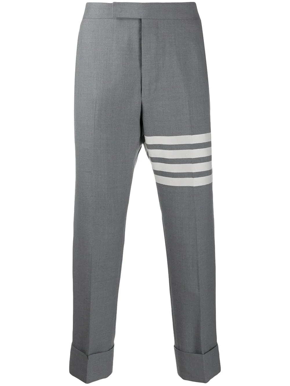 cropped 4-Bar Stripe wool trousers