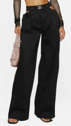 DOLCE & GABBANA - cut-out tailored trousers