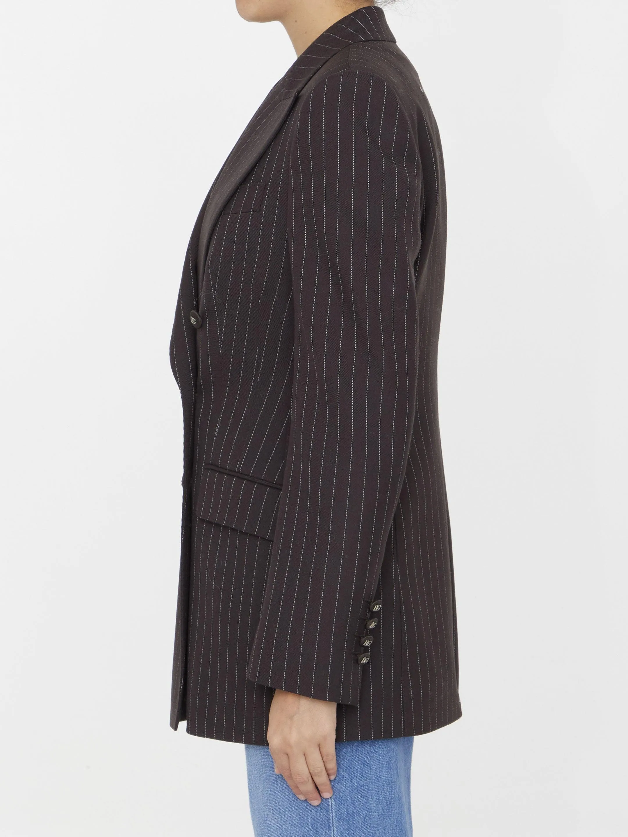 Dolce & Gabbana Pinstriped Wool Jacket