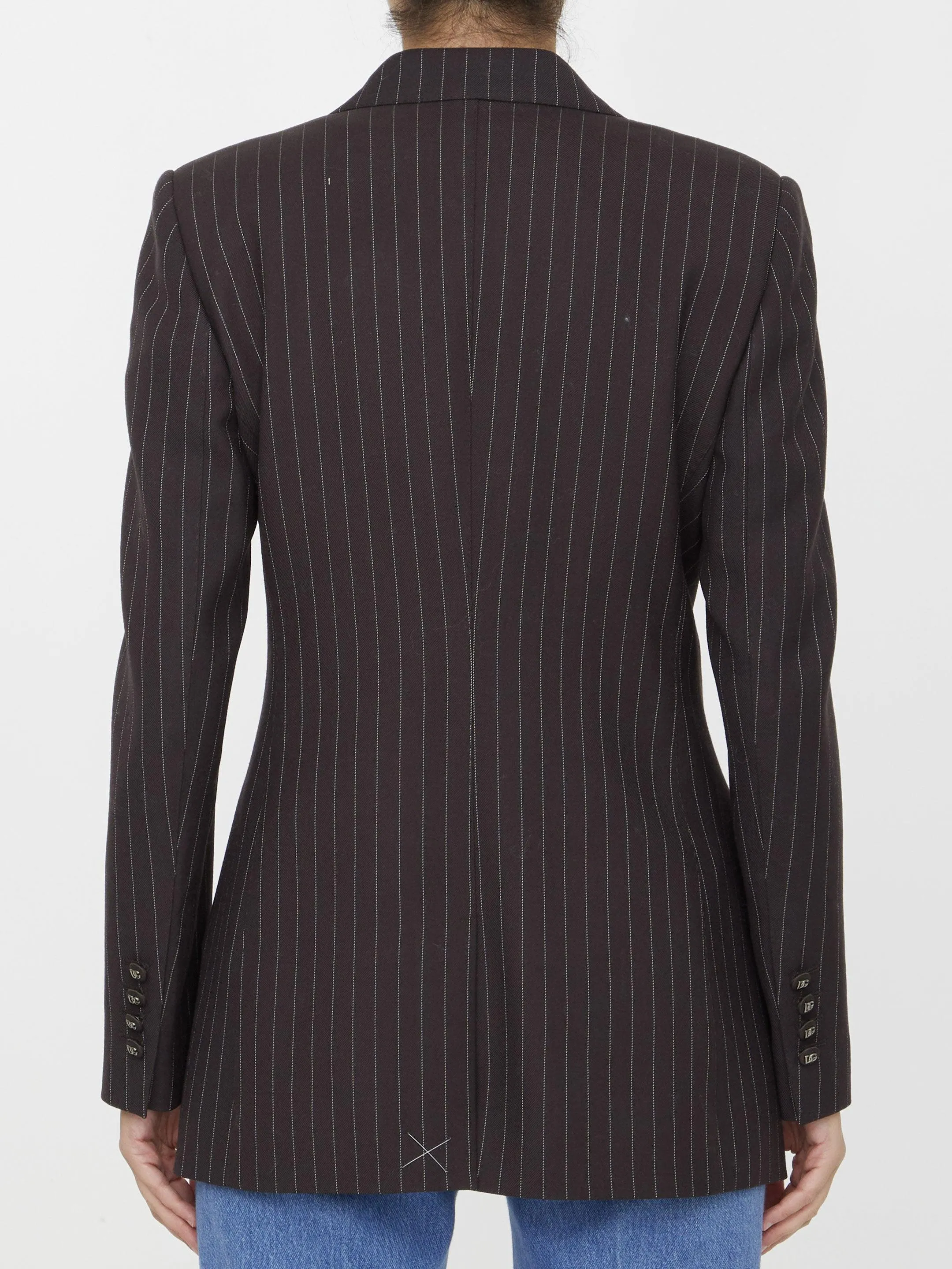 Dolce & Gabbana Pinstriped Wool Jacket