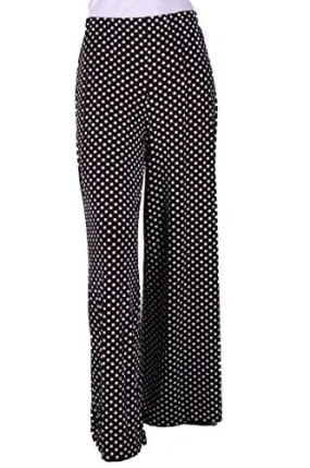 Eliza Polka Dot High Waisted Palazzo Plus Size Trousers