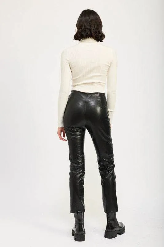 Emory Park Lace Up Leather Trousers