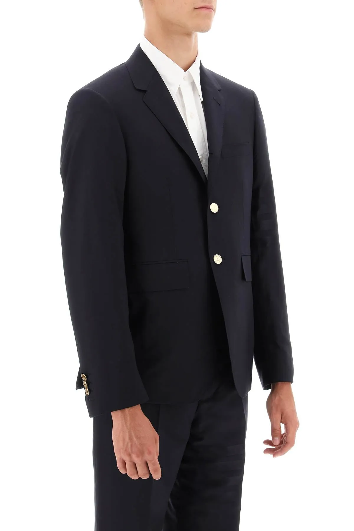 fit 1 single-breasted 4-bar wool blazer