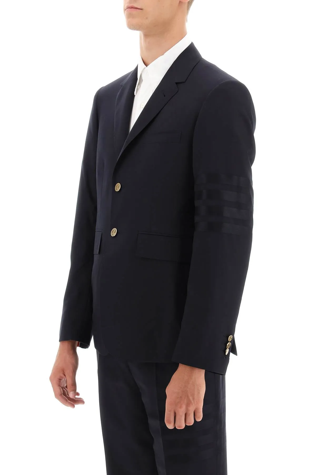 fit 1 single-breasted 4-bar wool blazer