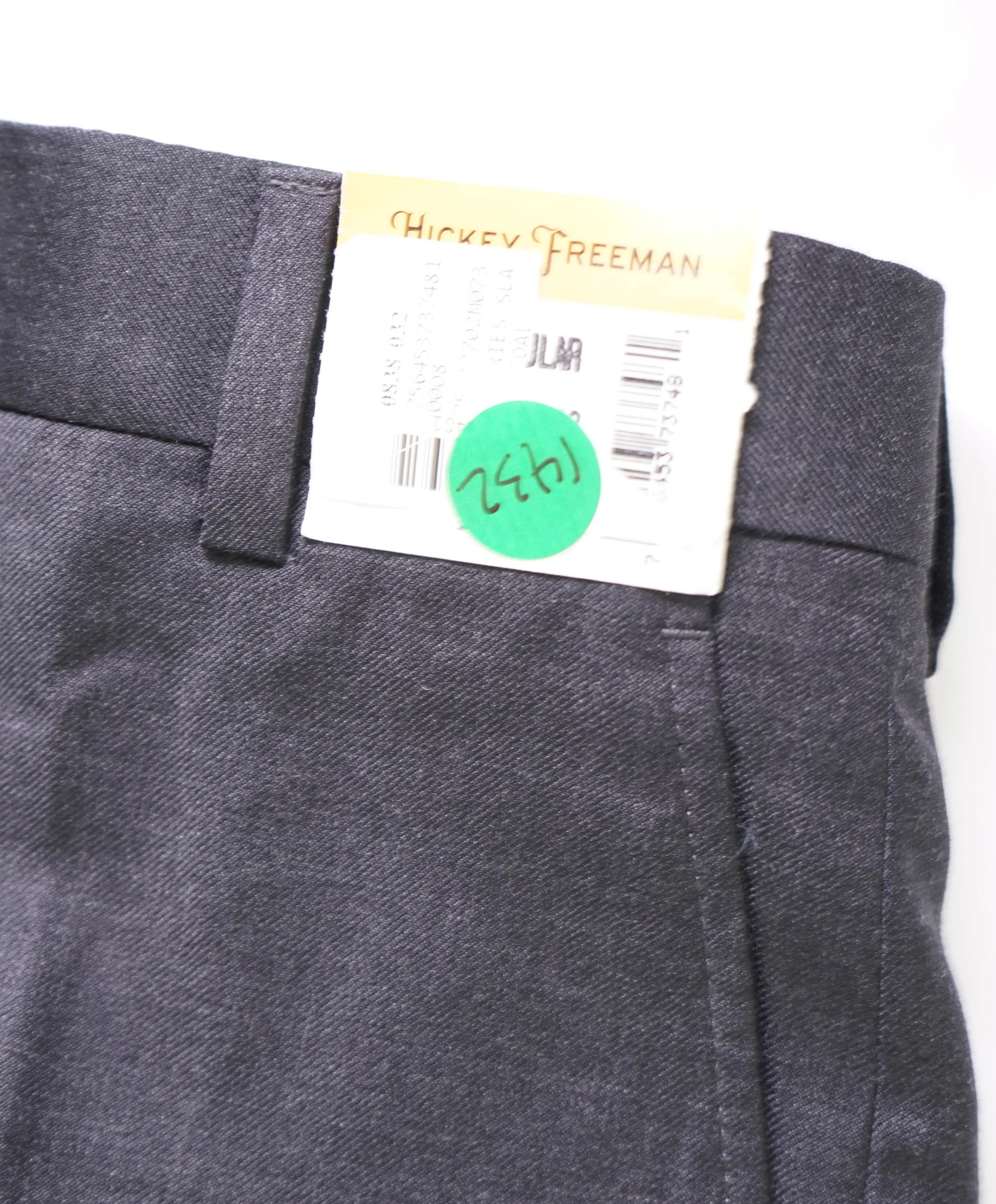 HICKEY FREEMAN - Gray *CLOSET STAPLE* Wool Flat Front Dress Pants - 30W