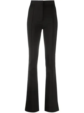 high-waisted flared leg trousers