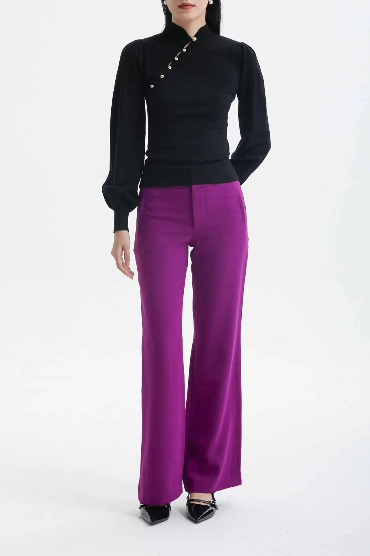 HIGH WAISTED TROUSERS