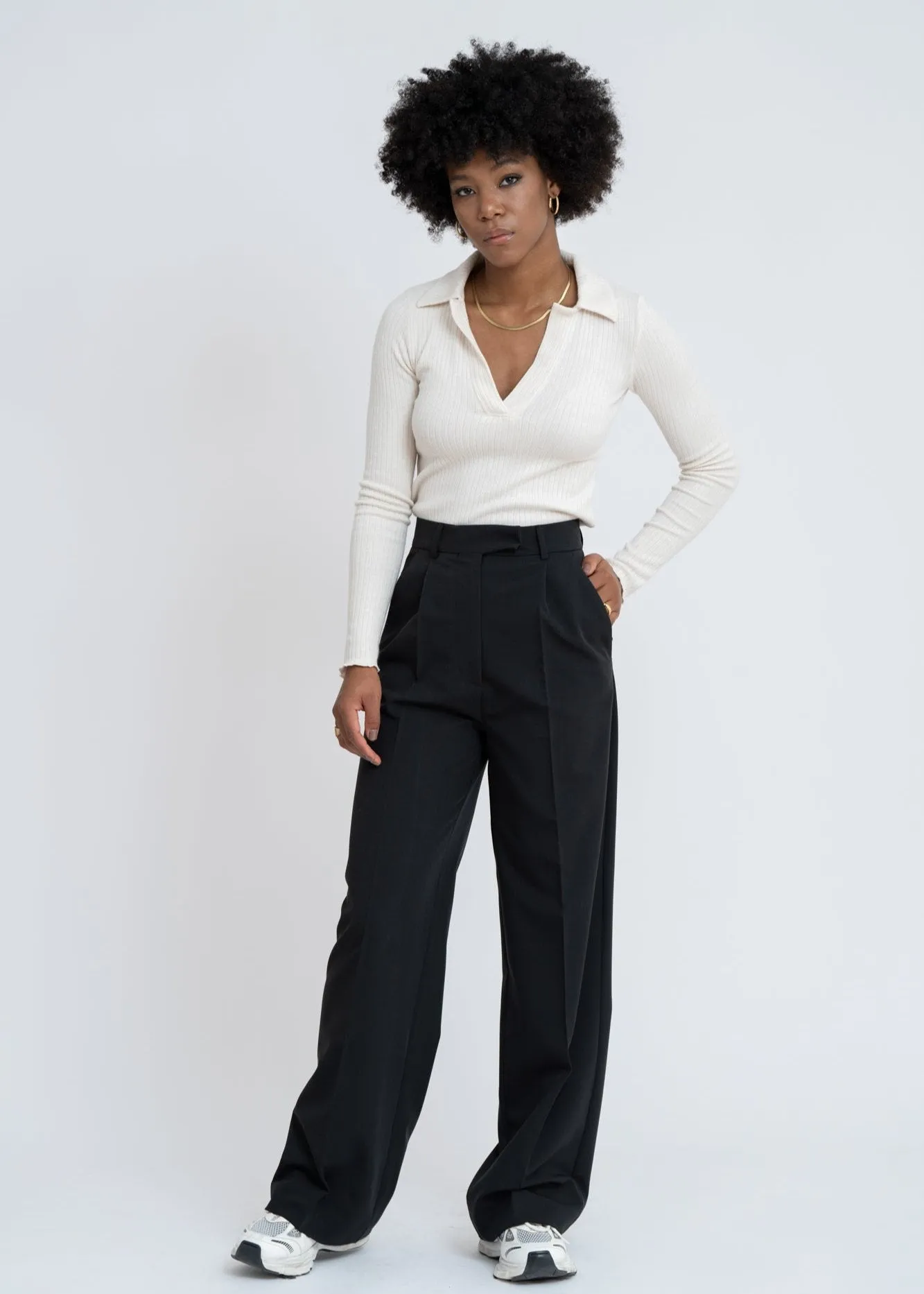 Jagger Tailored Trousers - Black