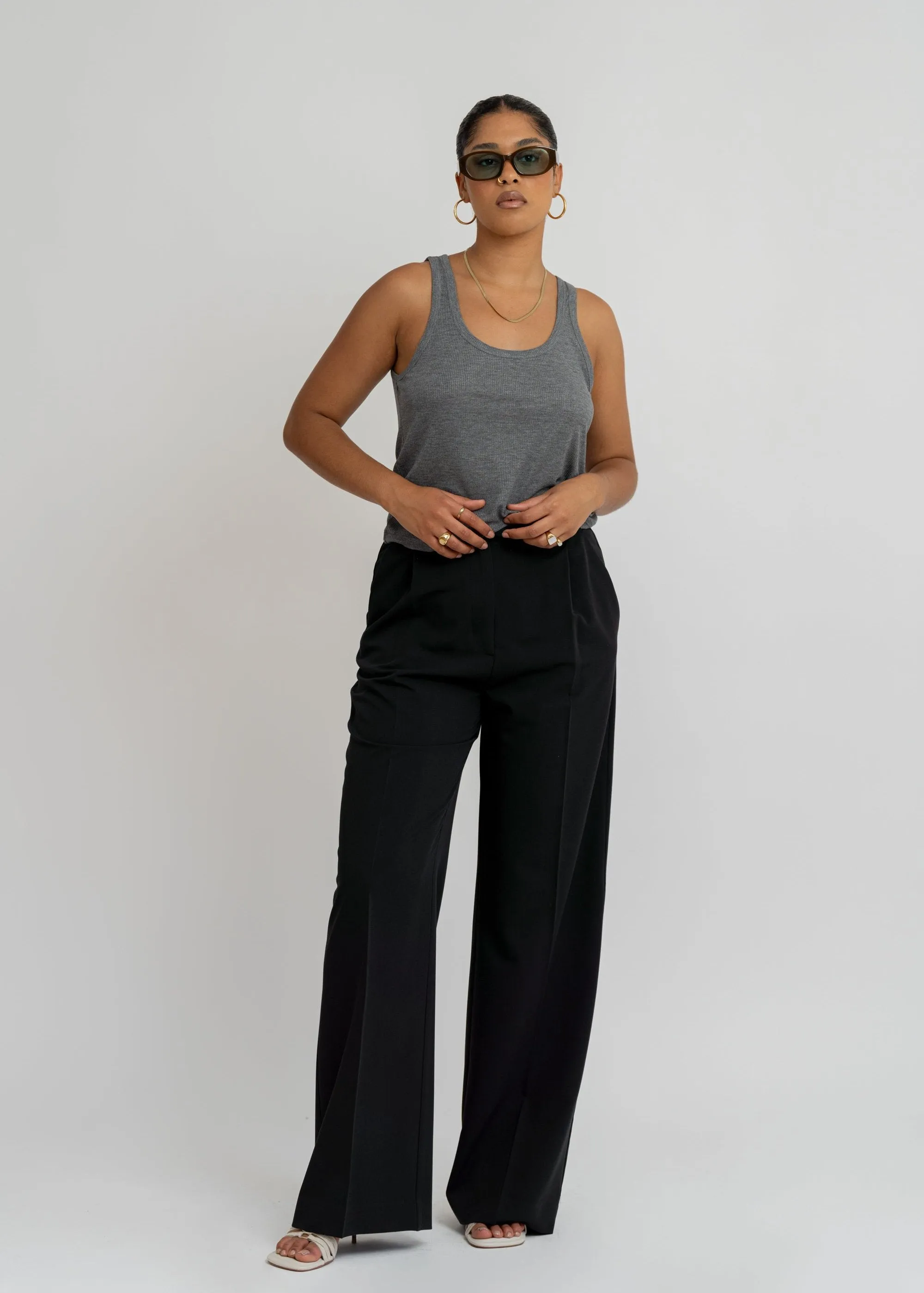 Jagger Tailored Trousers - Black