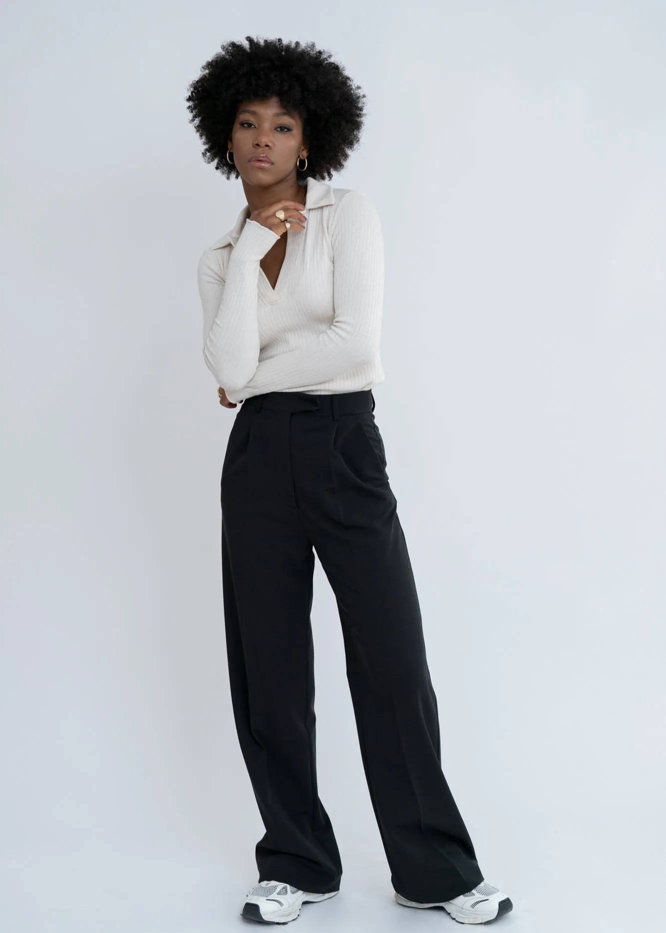 Jagger Tailored Trousers - Black