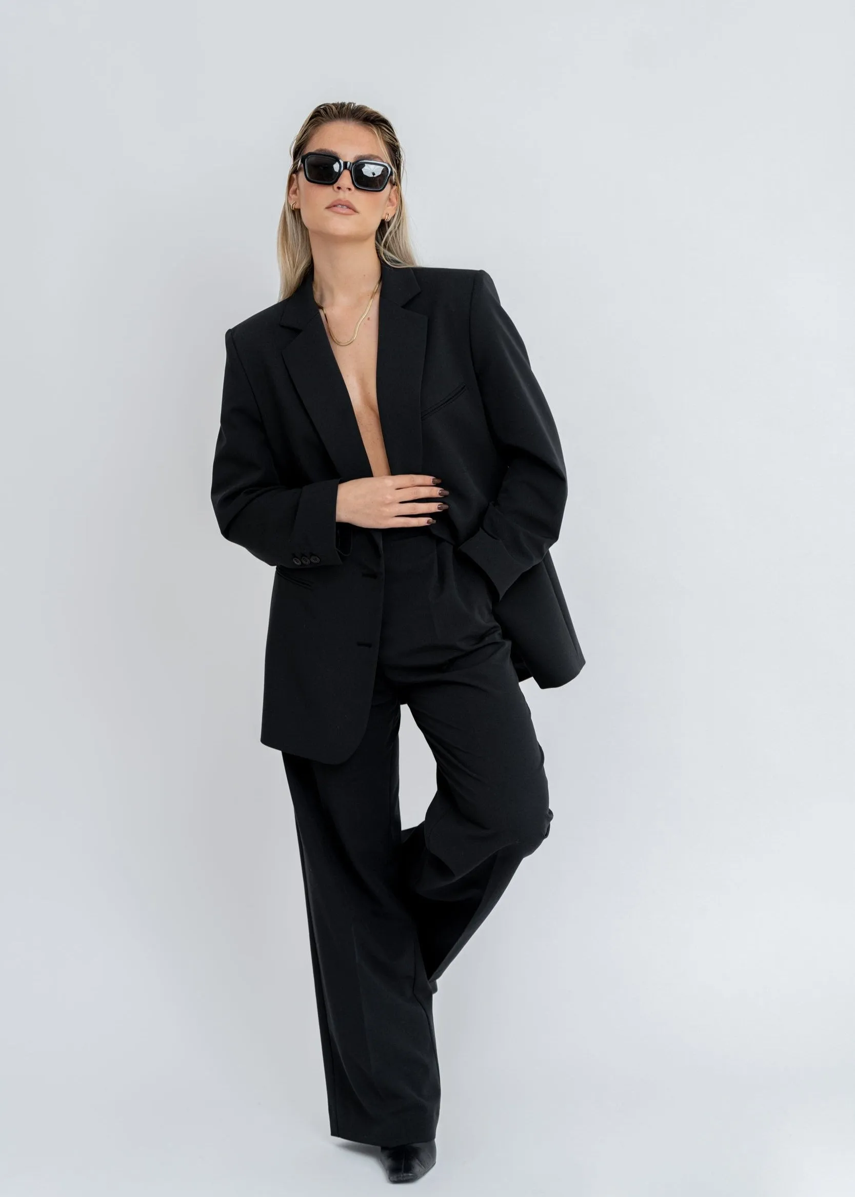 Jagger Tailored Trousers - Black