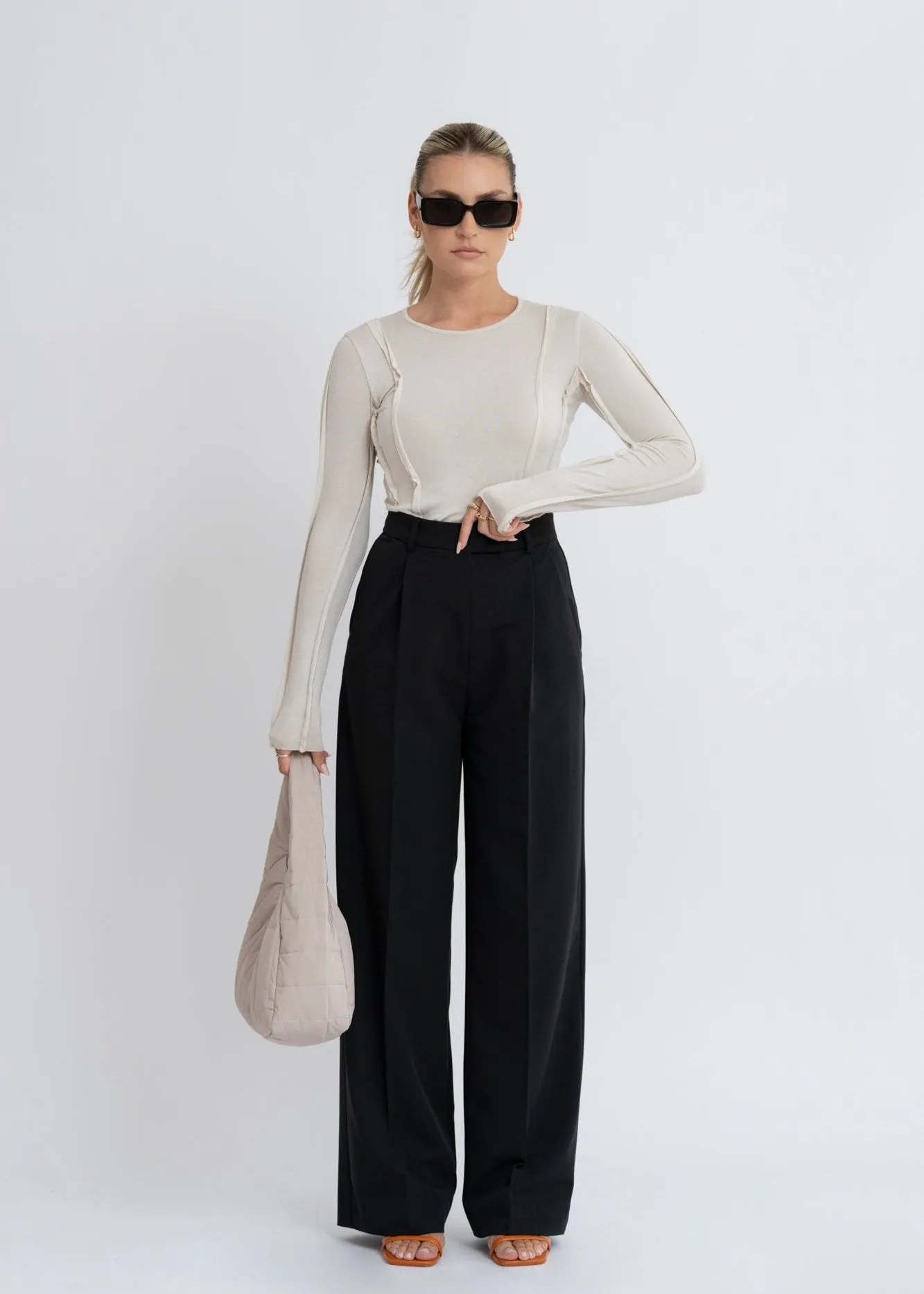 Jagger Tailored Trousers - Black