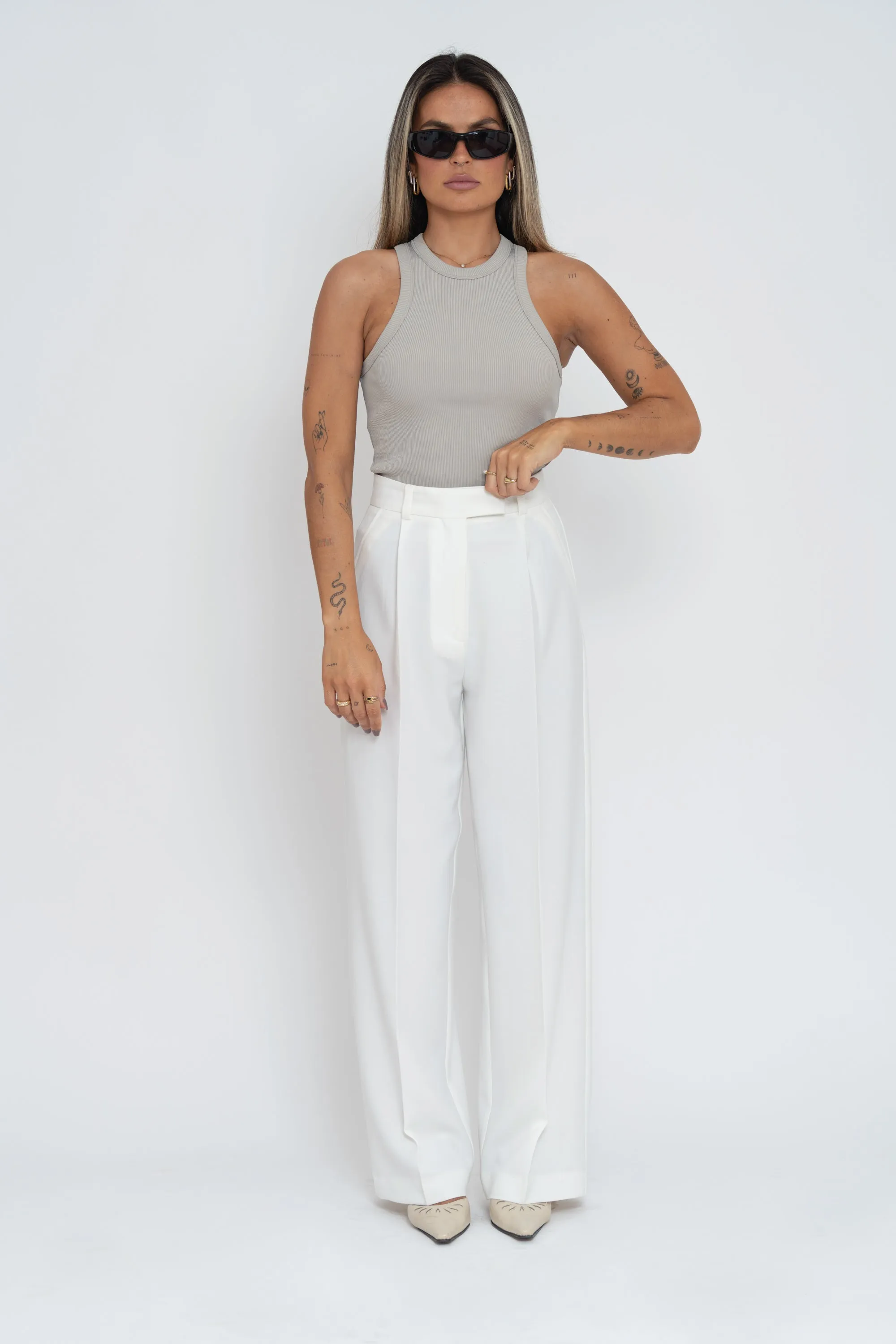 Jagger Tailored Trousers - Off-White