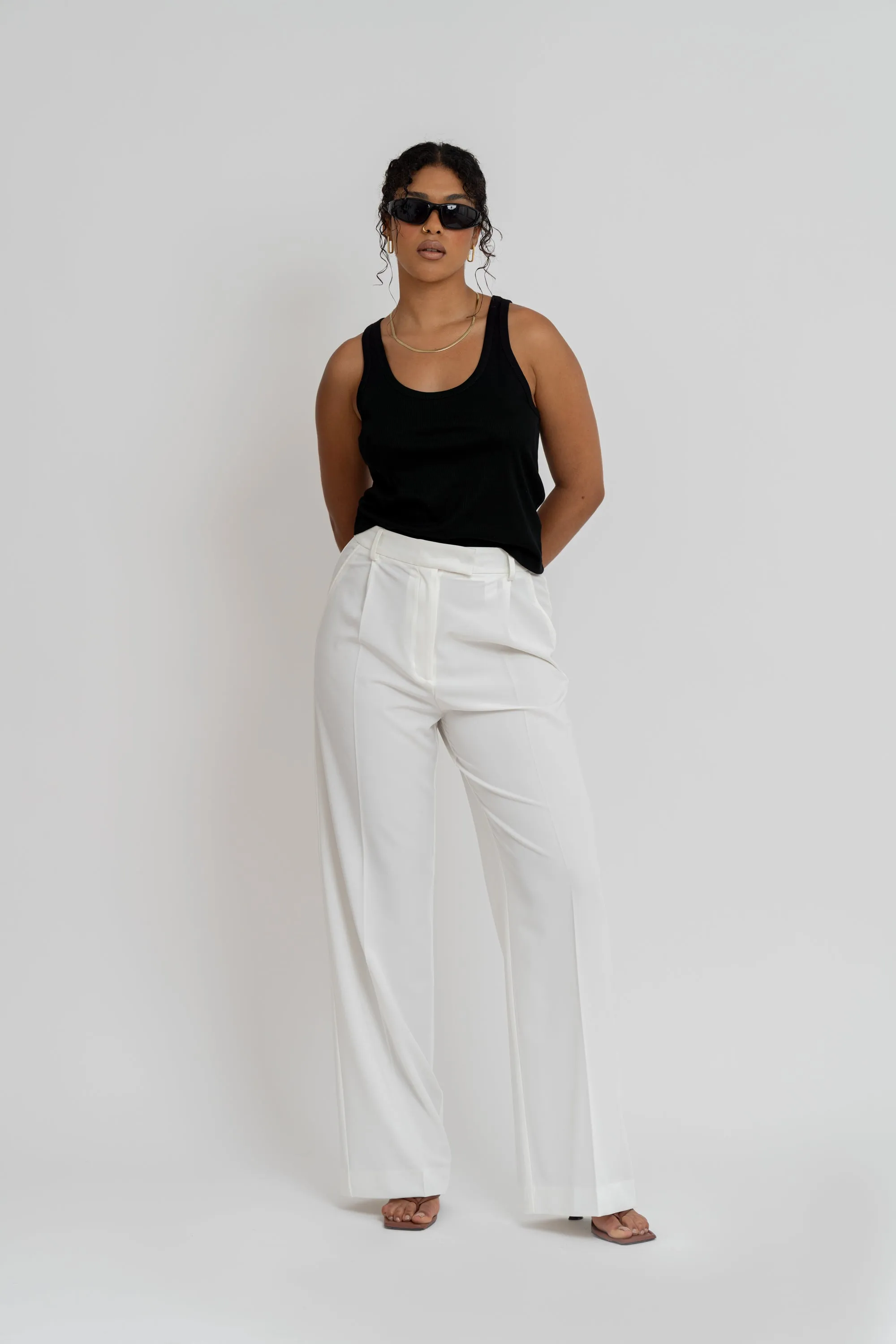 Jagger Tailored Trousers - Off-White