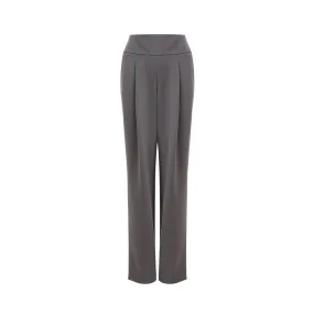 Lardini Chic Gray Wool Trousers for Sophisticated Style