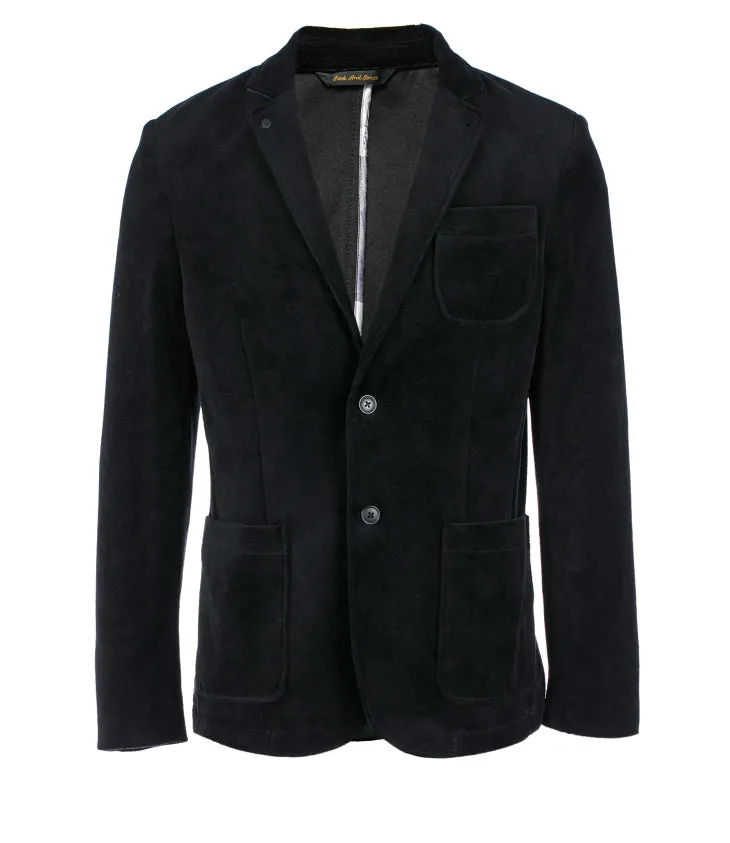 Men's Autumn Casual Velvet Slim Fit Business Blazer