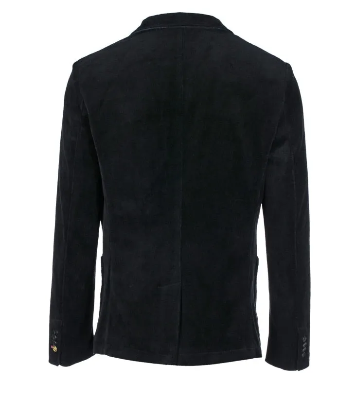 Men's Autumn Casual Velvet Slim Fit Business Blazer