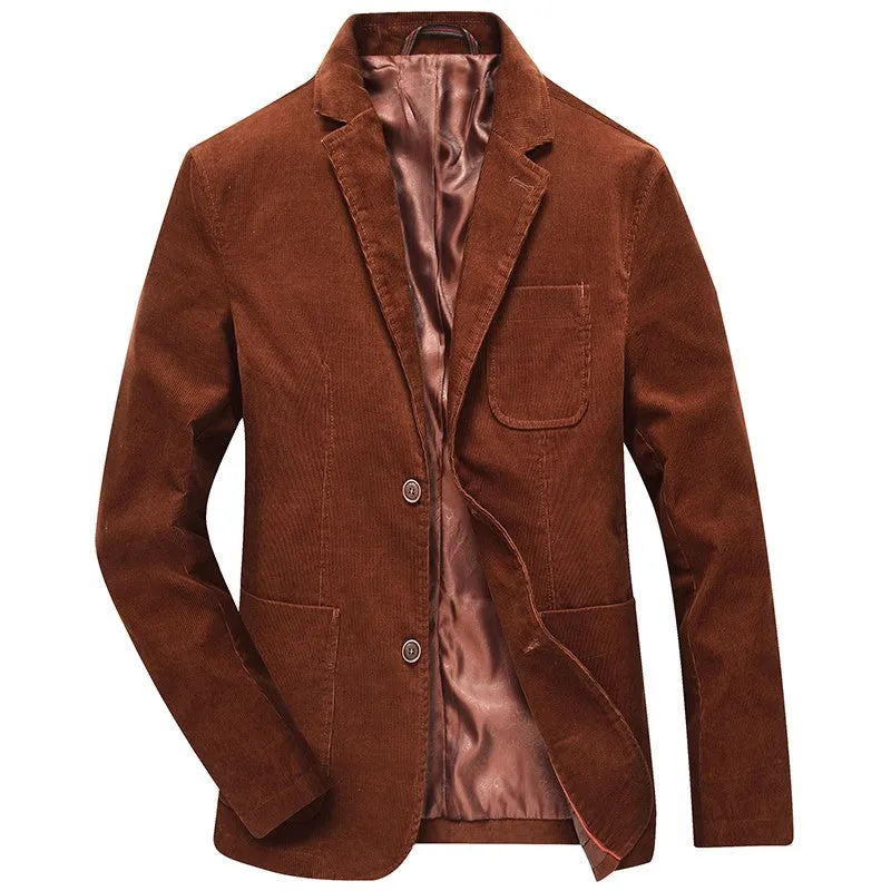 Men's Autumn/Winter Casual Corduroy Slim Fit Blazer