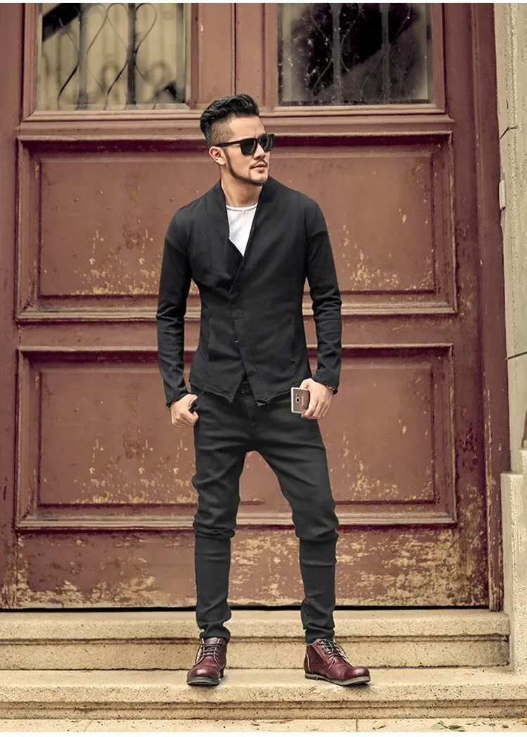 Men's Autumn/Winter Short New Design Metrosexual Suit Blazer