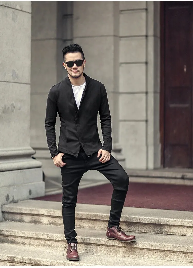 Men's Autumn/Winter Short New Design Metrosexual Suit Blazer