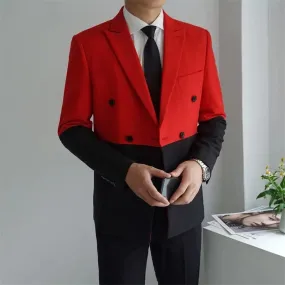 Men's Slim Fit Double Breasted Blazer