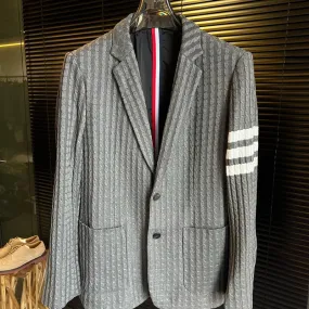 Men's Slim-Fit Solid Blazer