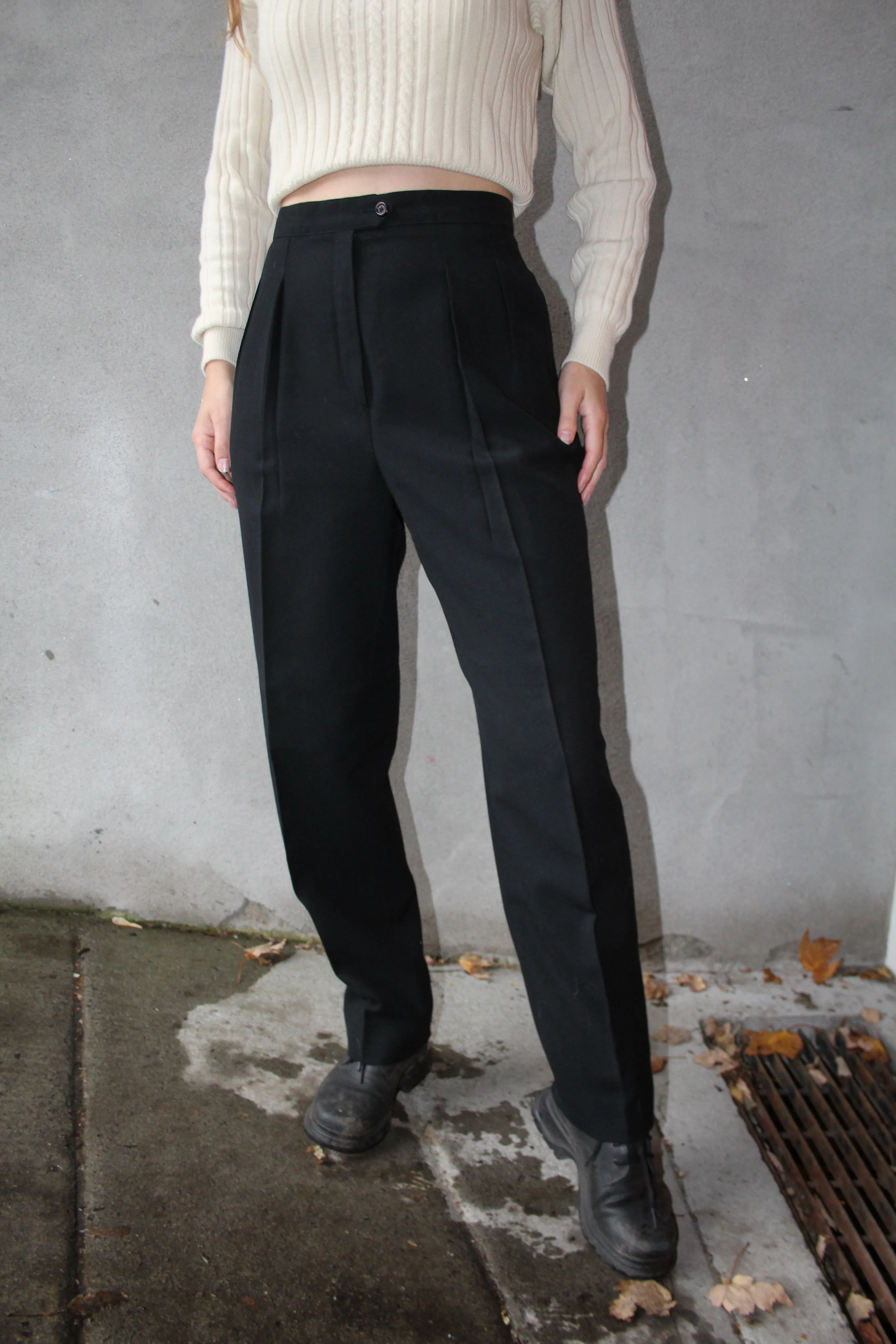 Michel Collard Paris 100% Wool Trousers - 30"