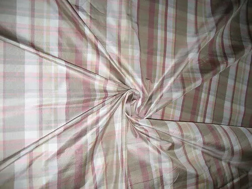 Multi colour gorgeous plaids SILK TAFFETA FABRIC~Width 54