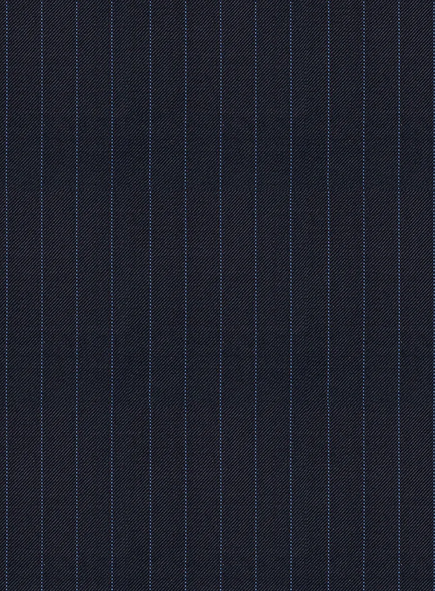 Napolean Abelino Stripe Dark Blue Wool Pants