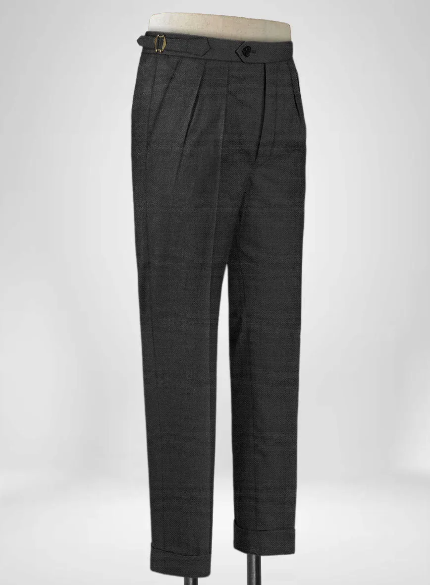 Napolean Bob Weave Gray Wool Highland Trousers