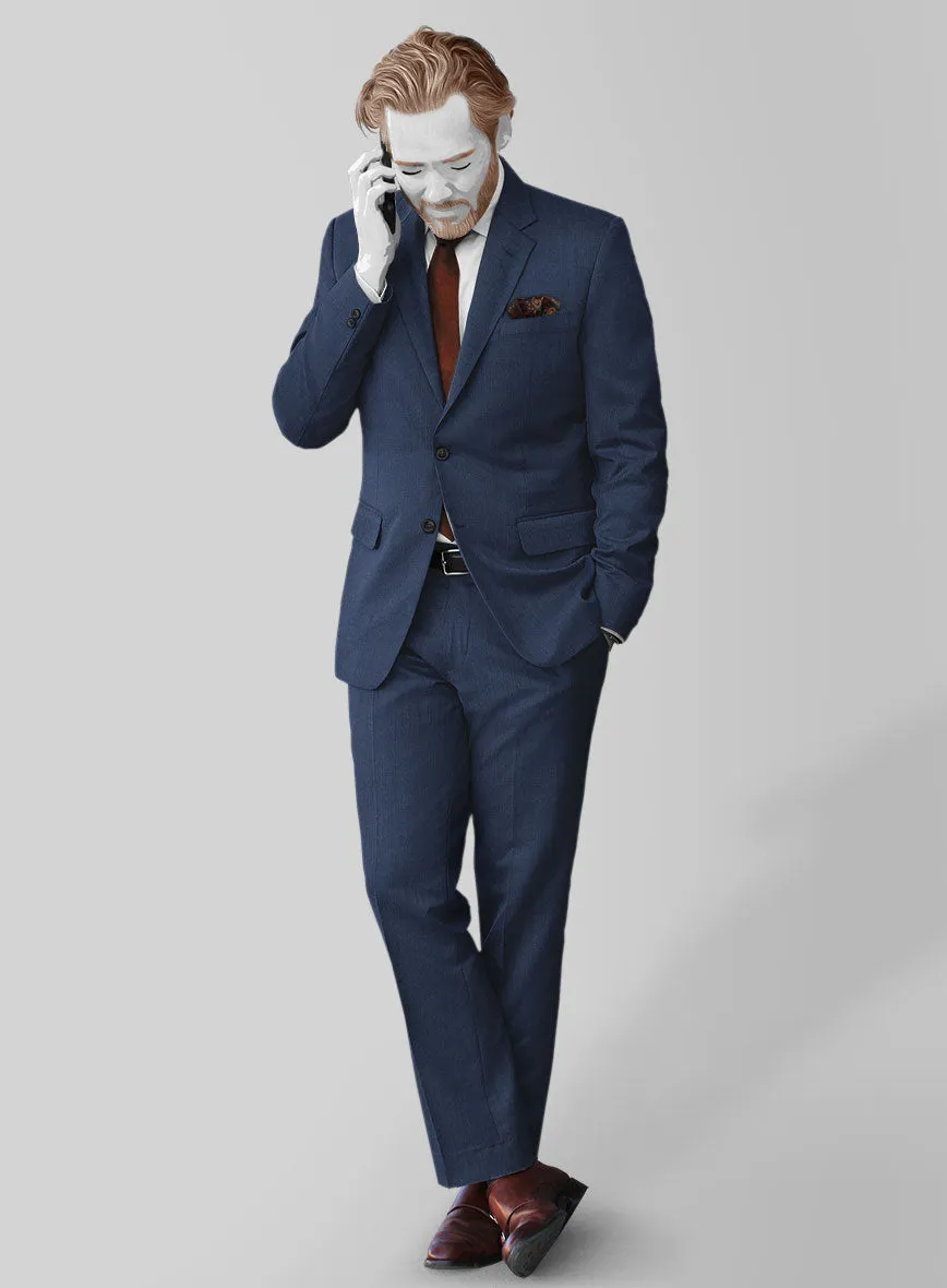 Napolean Cosmic Blue Wool Suit