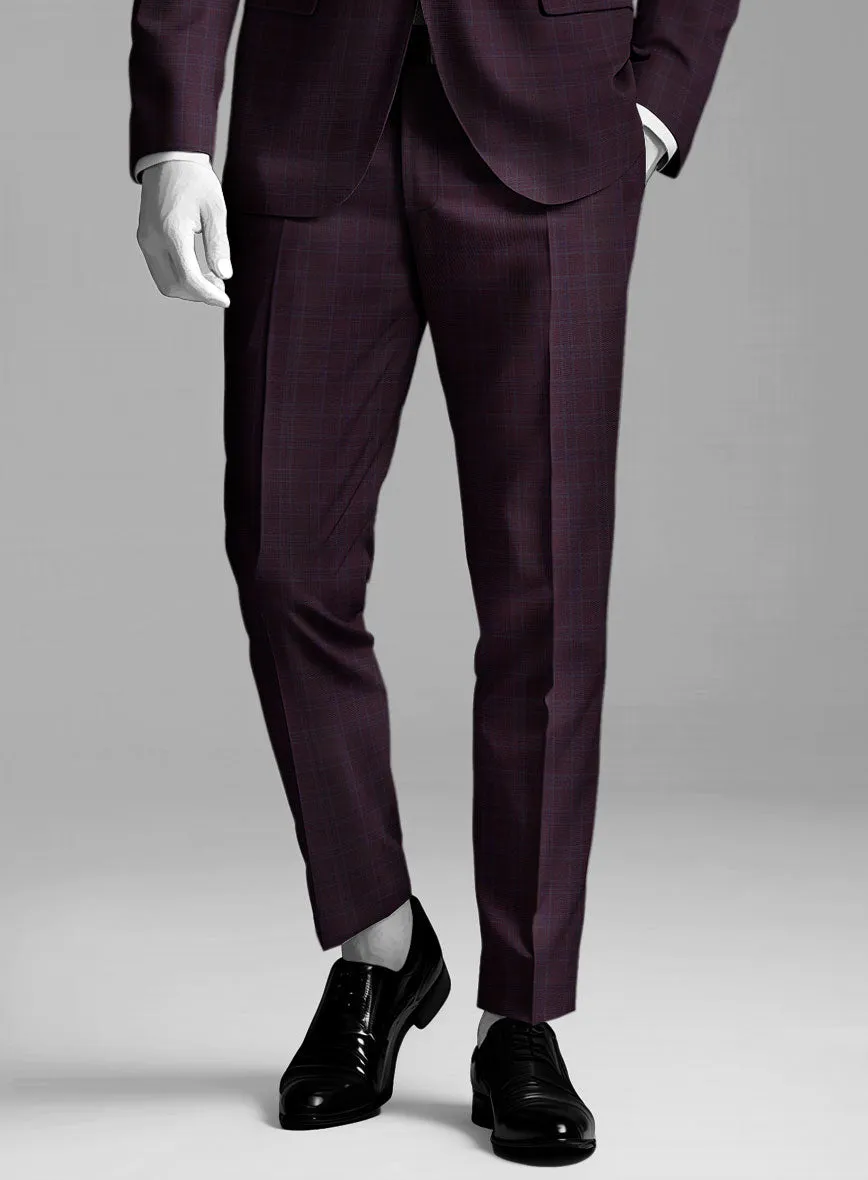 Napolean Gisde Glen Purple Wool Pants