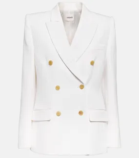 Nathan KHAITE double-breasted blazer, white