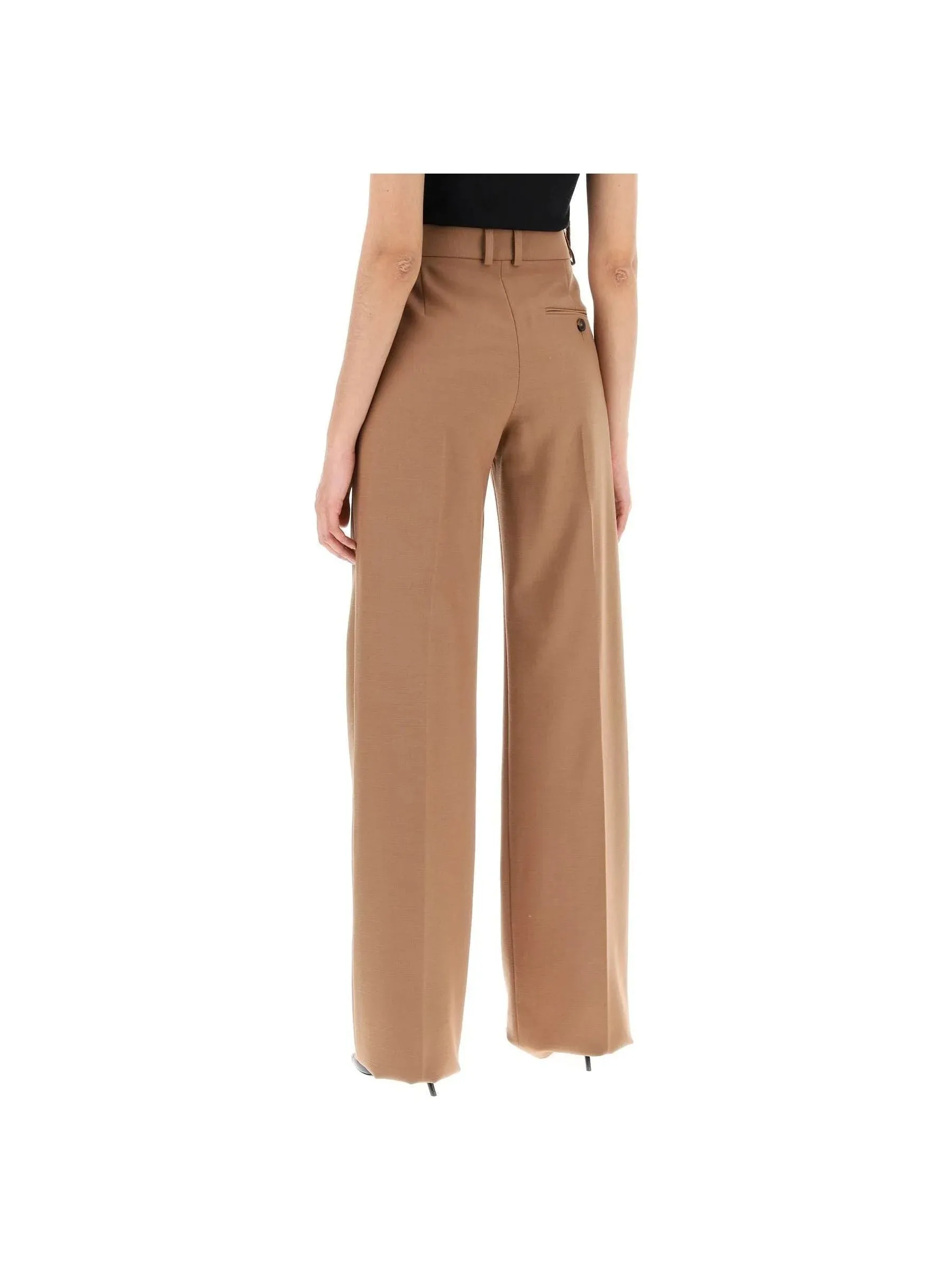 Pleated Trousers in Wool