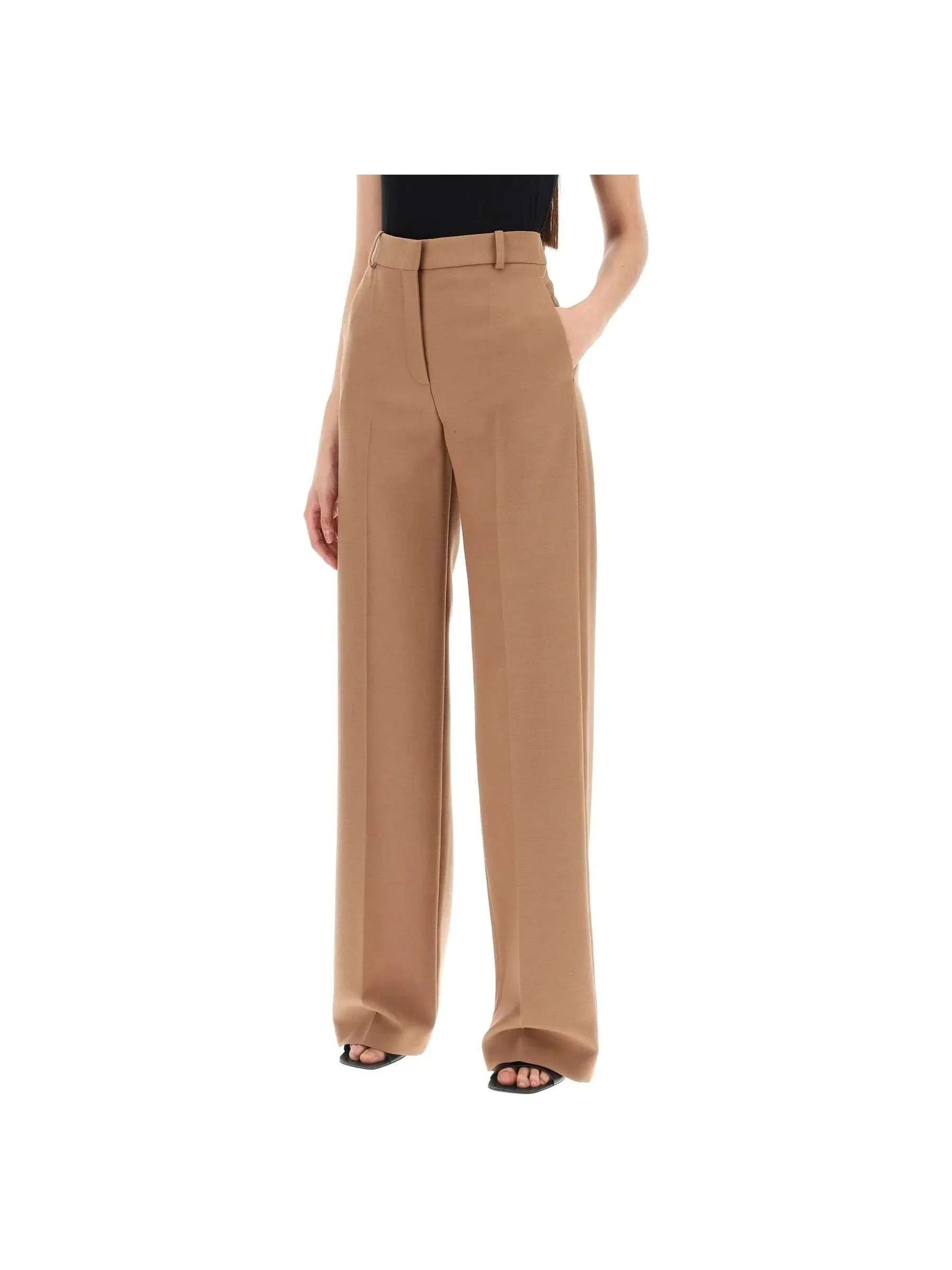 Pleated Trousers in Wool